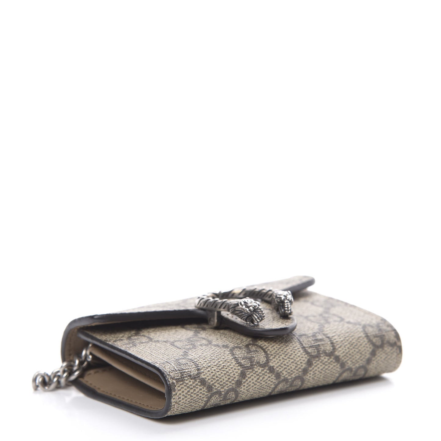 GG Supreme Monogram Dionysus Coin Purse Taupe