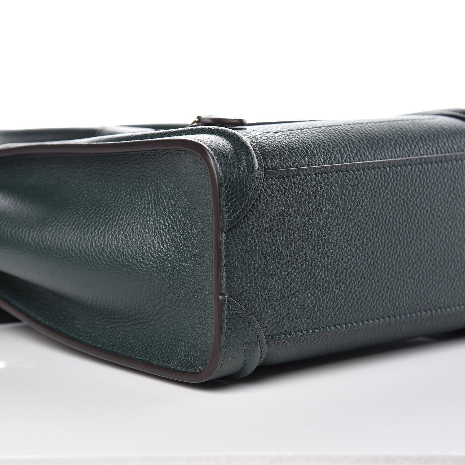 Celine Drummed Calfskin Nano Luggage Amazone 8 of 10