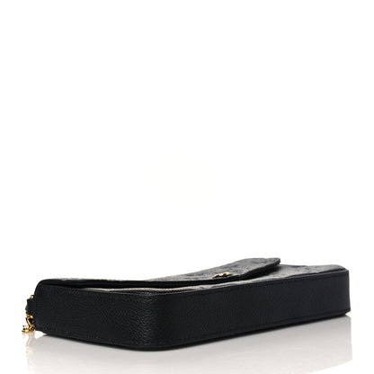 Louis Vuitton Empreinte Pochette Felicie Chain Wallet Black 5 of 10