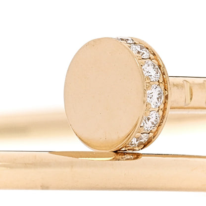 Cartier 18K Yellow Gold Diamond Small Juste Un Clou Bracelet 17 3 of 5