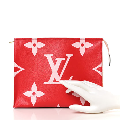 Louis Vuitton Monogram Giant Toiletry Pouch 26 Rouge 2 of 8