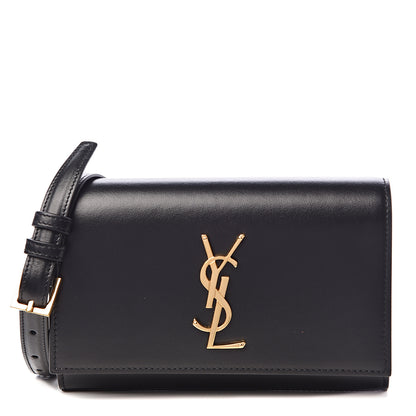 Saint Laurent Smooth Calfskin Monogram Kate Belt Bag Black 1 of 9