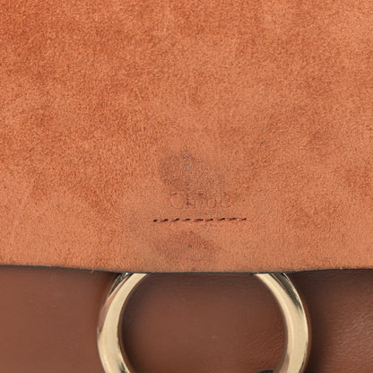 Chloe Suede Calfskin Small Faye Shoulder Bag Tobacco 5 of 5