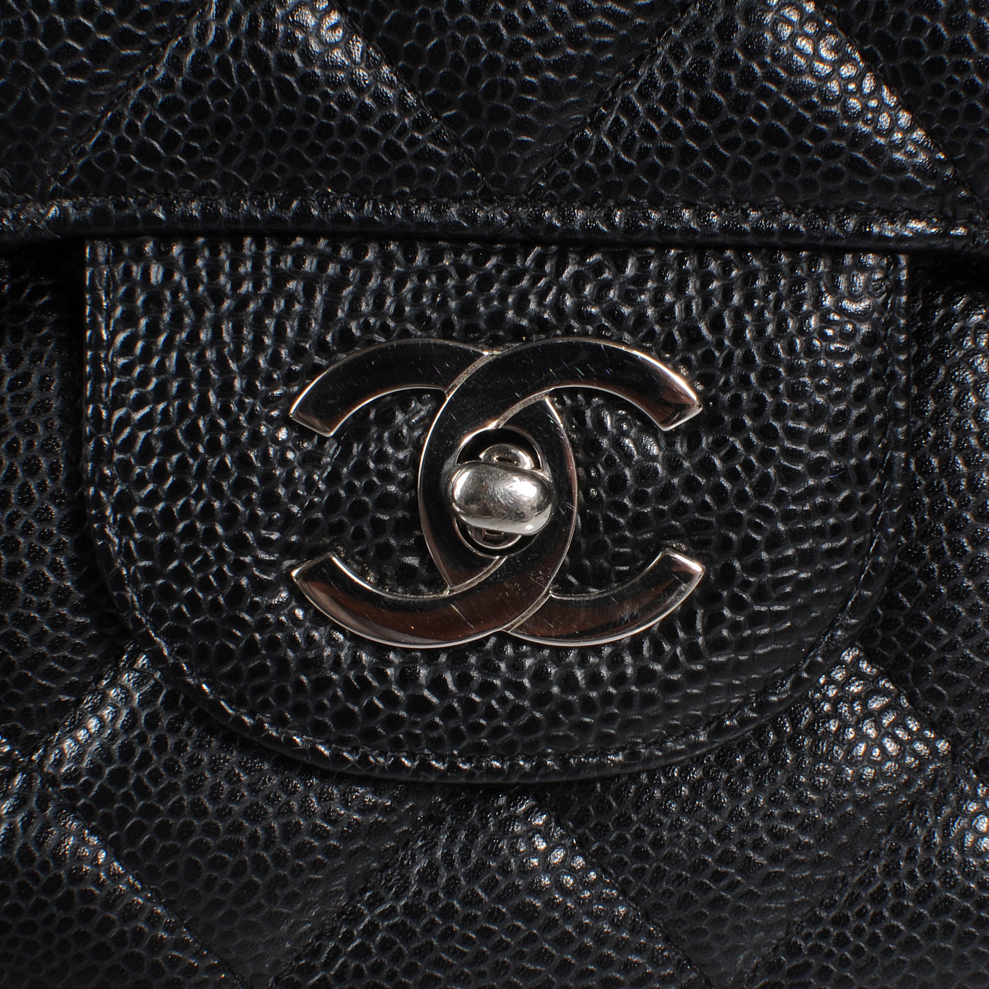 Chanel Caviar Jumbo Single Flap Black 5 of 9