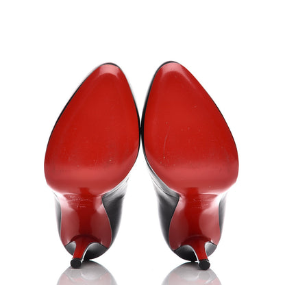 Christian Louboutin Calfskin Veau Velours Attroupa 120 Booties 39.5 Black 5 of 7