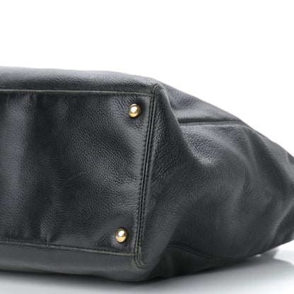 Chanel Calfskin Cerf Executive Shopper Tote Black 8 of 12