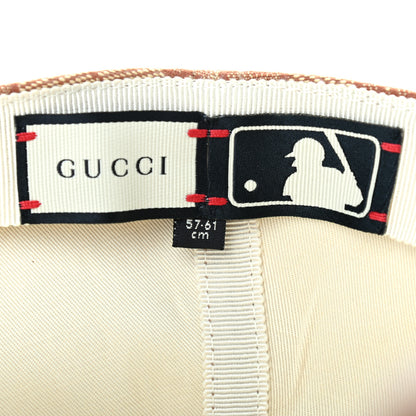Gucci X MLB Monogram SF Giants Baseball Hat 57-61 Beige Ruggine 8 of 9