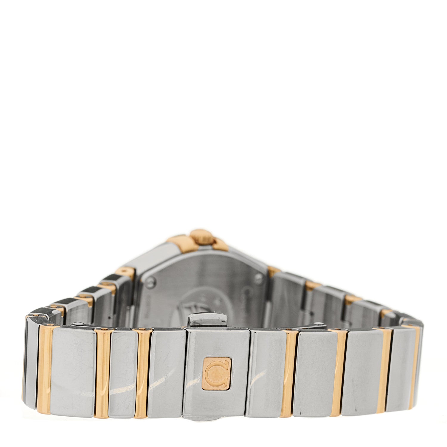 Omega Stainless Steel 18K Yellow Gold Diamond Mother of Pearl 24mm Constellation Quartz Watch 123.20.24.60.55.003 3 of 5