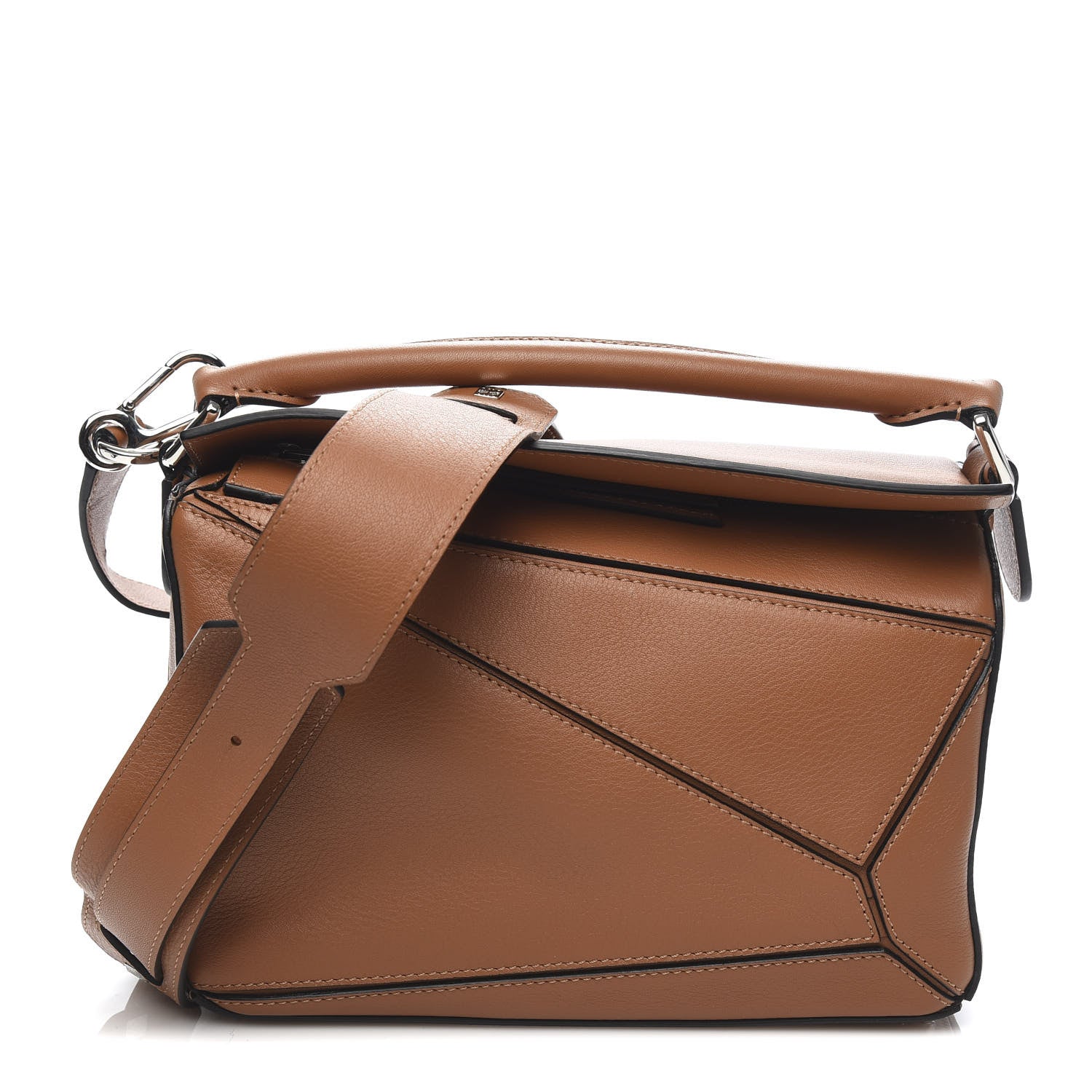 Loewe Calfskin Small Puzzle Bag Tan 1 of 10