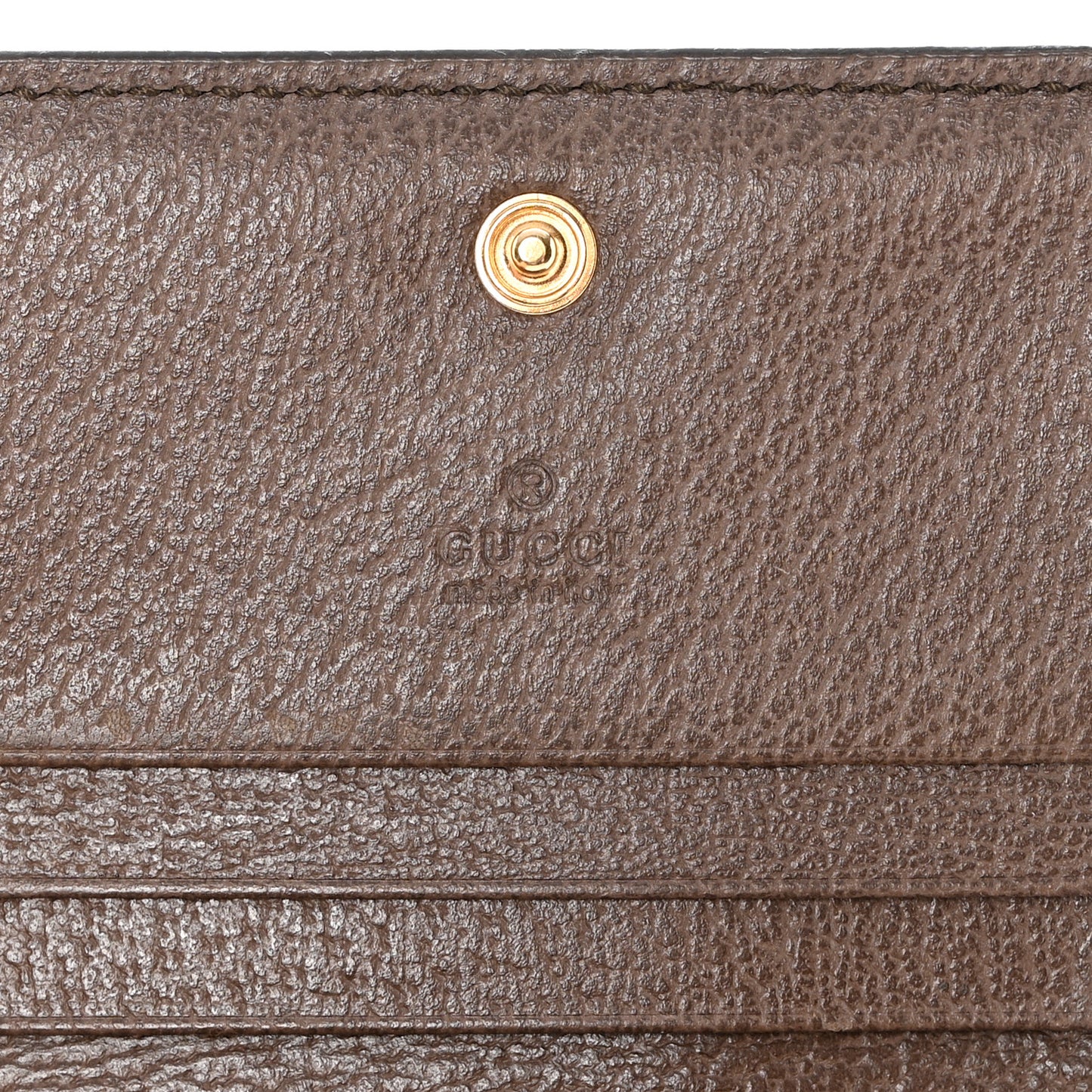 GG Supreme Monogram Web Ophidia Card Case Beige New Acero