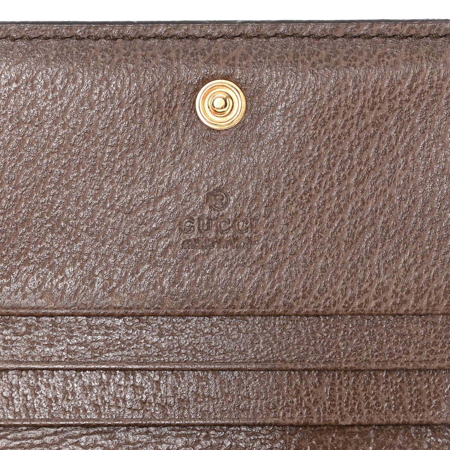 Gucci GG Supreme Monogram Web Ophidia Card Case Beige New Acero 6 of 13