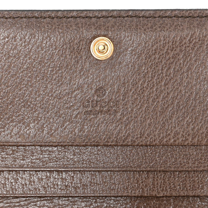 Gucci GG Supreme Monogram Web Ophidia Card Case Beige New Acero 6 of 13