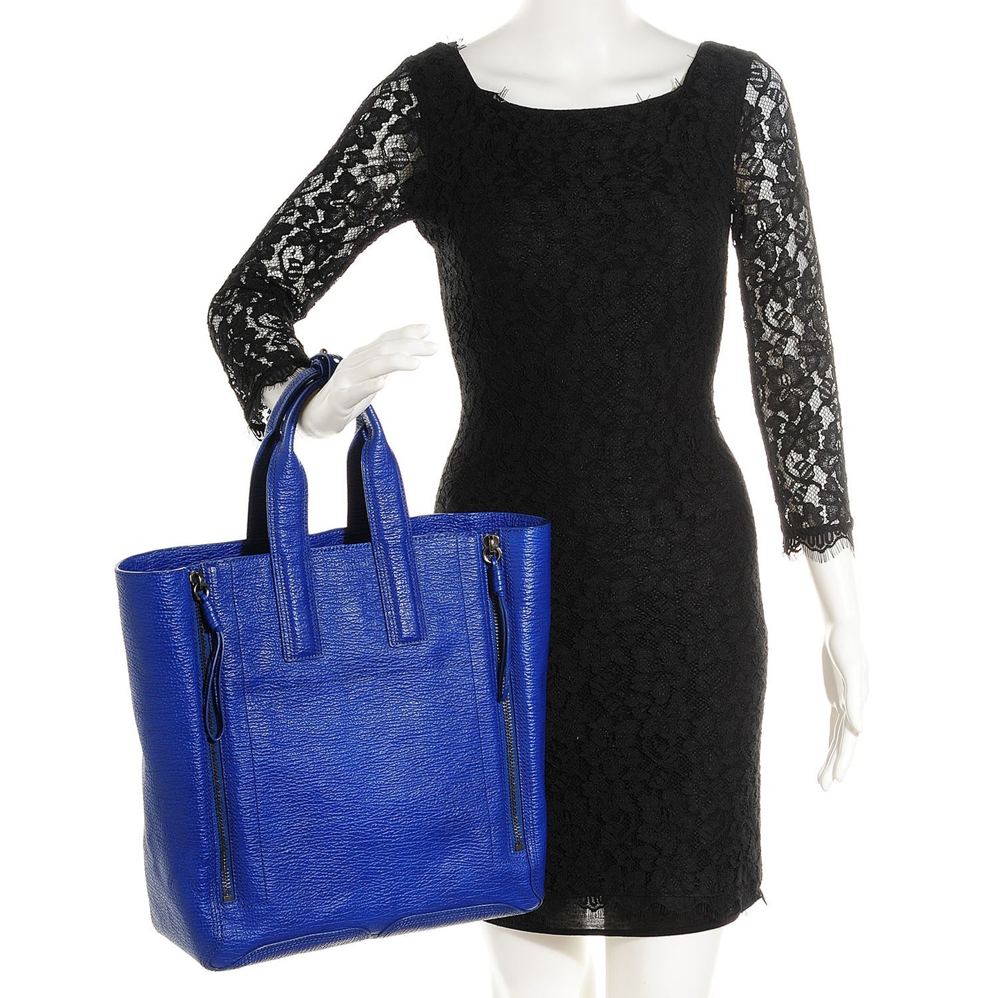 3.1 Leather Large Pashli Tote Cobalt