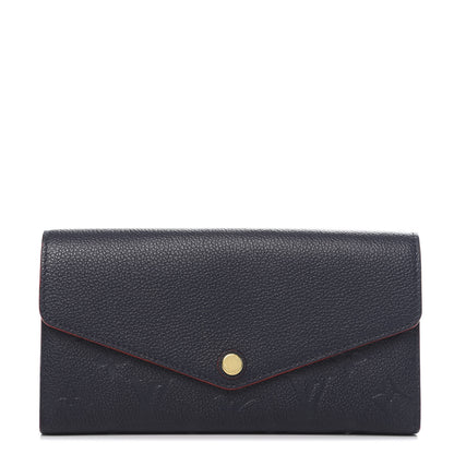 Louis Vuitton Empreinte Sarah Wallet NM Marine Rouge 1 of 6