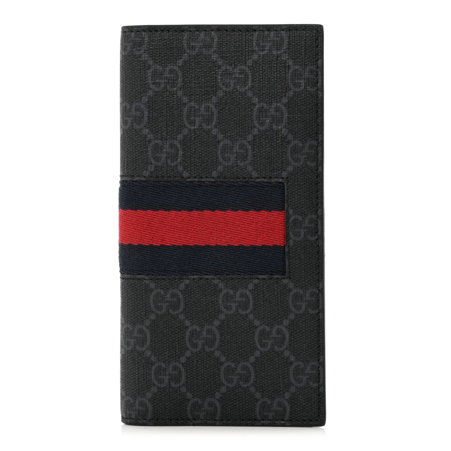 Guccissima Signature Web New Web Long Wallet Black