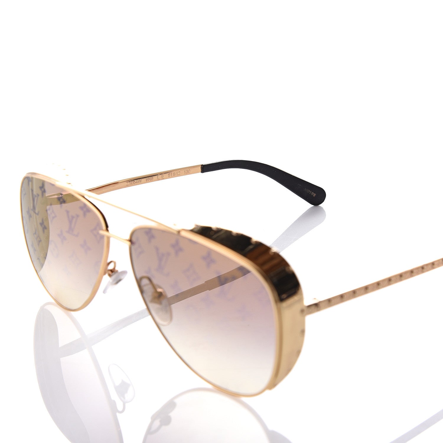 Louis Vuitton Monogram Las Vegas Parano Sunglasses Z1054W Gold 5 of 8