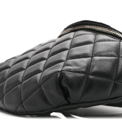 Chanel Calfskin Quilted Uniform Waist Belt Bag Black 10 of 10