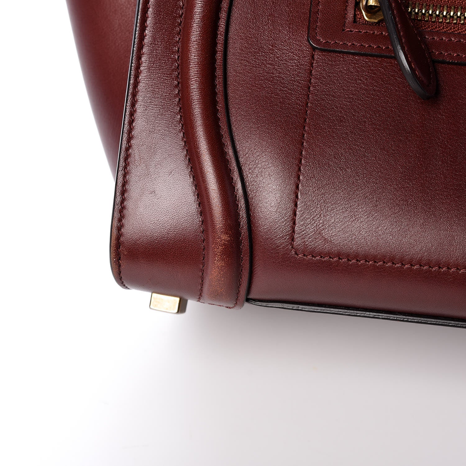 Celine Palmelato Micro Luggage Red Wood 16 of 20