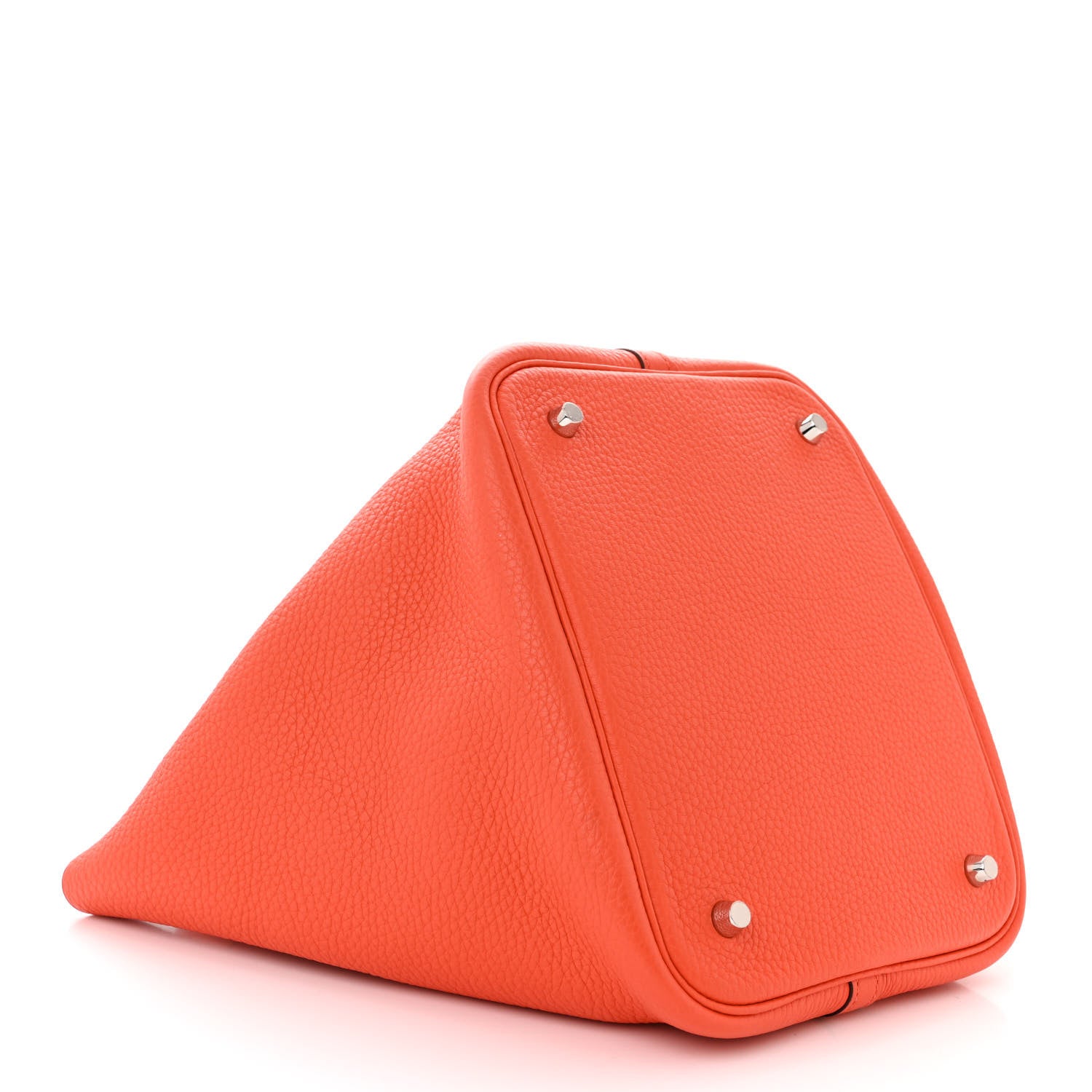Hermes Taurillon Clemence Picotin Lock 22 MM Orange 4 of 10