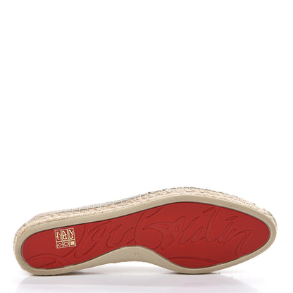 Christian Louboutin Glitter Aliochette Espadrilles 40 Gold 6 of 9