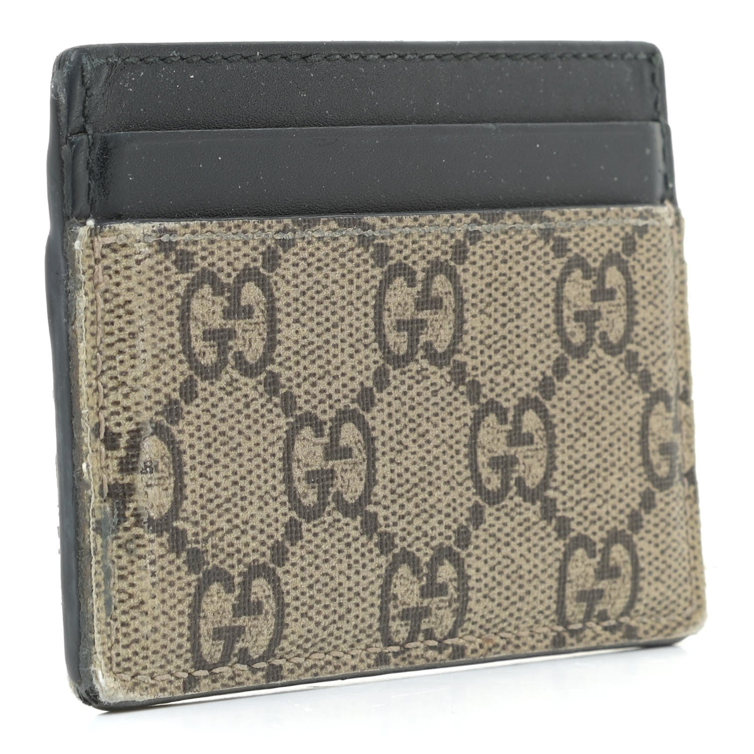 Gucci GG Supreme Monogram Tiger Print Card Holder Black 2 of 8