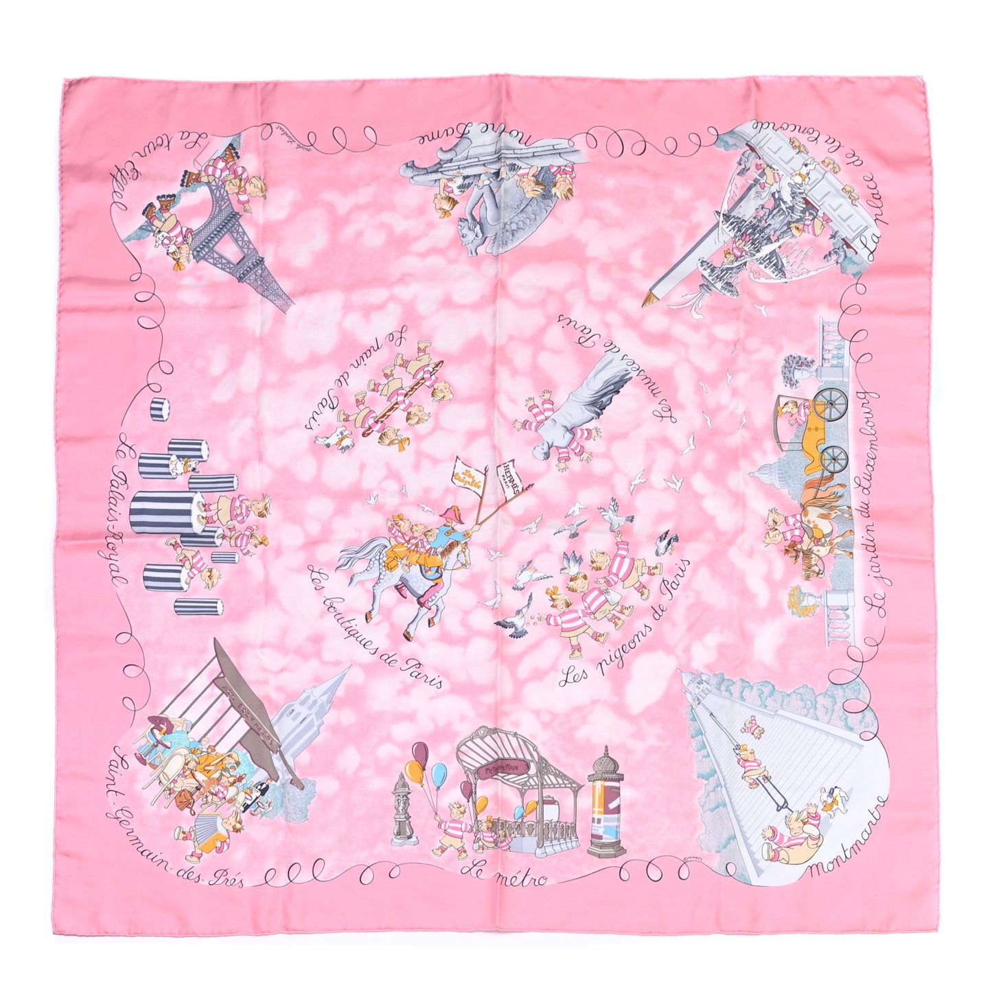 Silk Les Triples Scarf 90