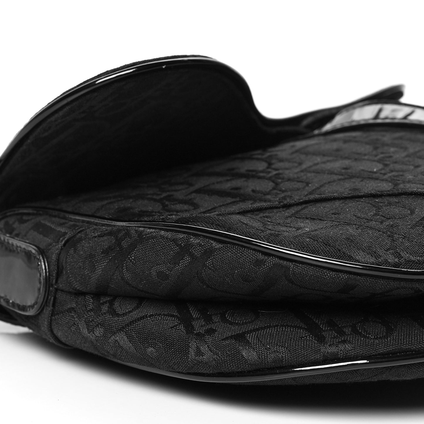 Monogram Saddle Bag Black