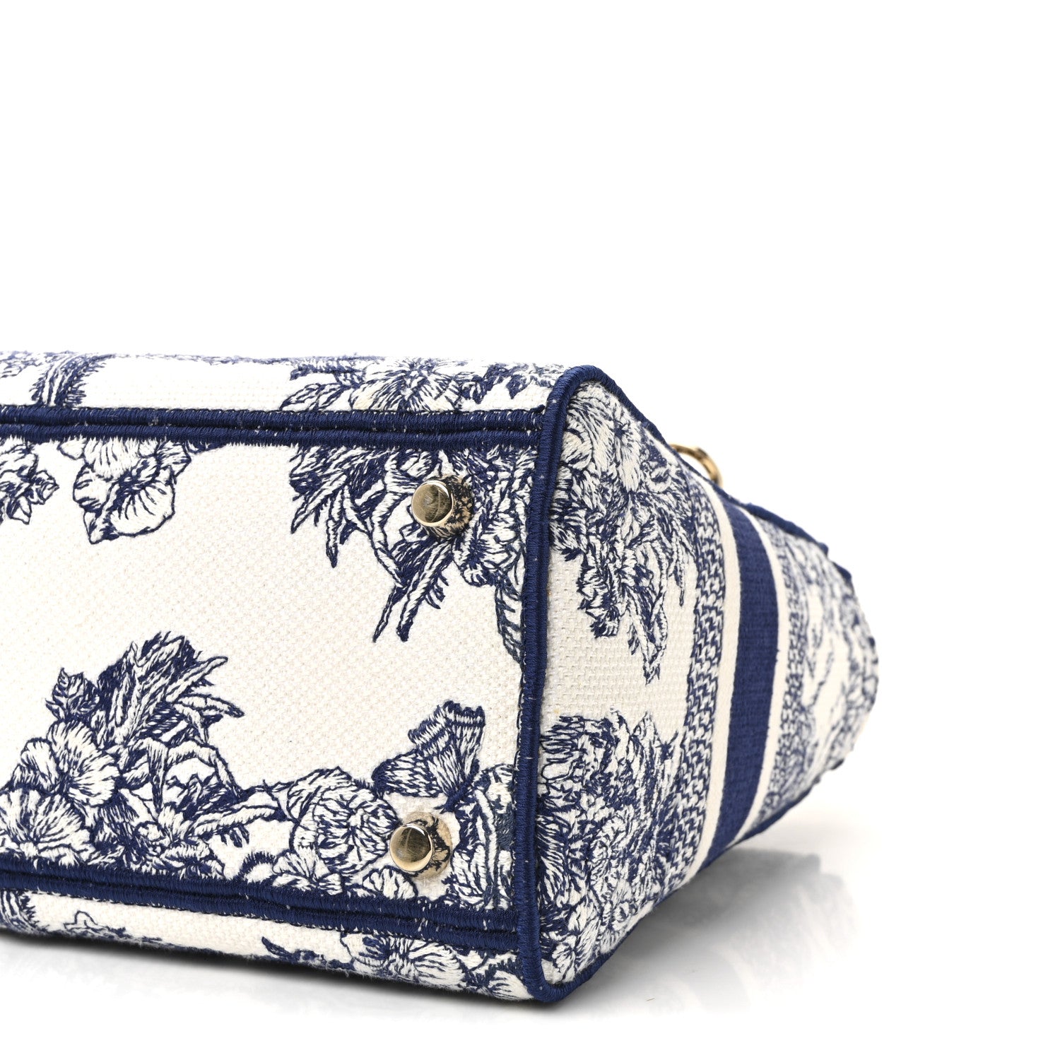 Christian Dior Canvas Reverse Embroidered Rêve d'Infini Medium Lady D-Lite Blue Multicolor 9 of 9