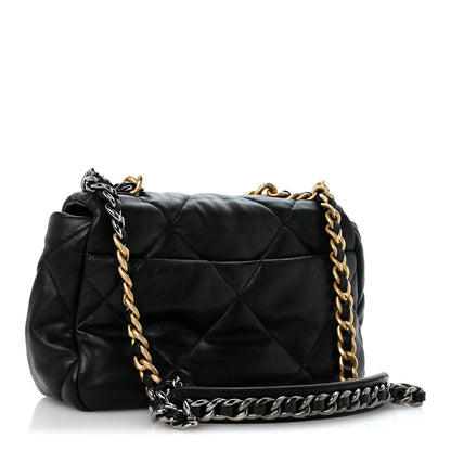 Chanel Lambskin Quilted Medium Chanel 19 Flap Black 2 of 12