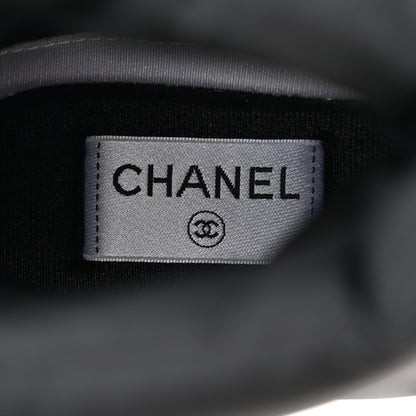 Chanel Nylon Suede Womens Short Boots 39 Black 6 of 9