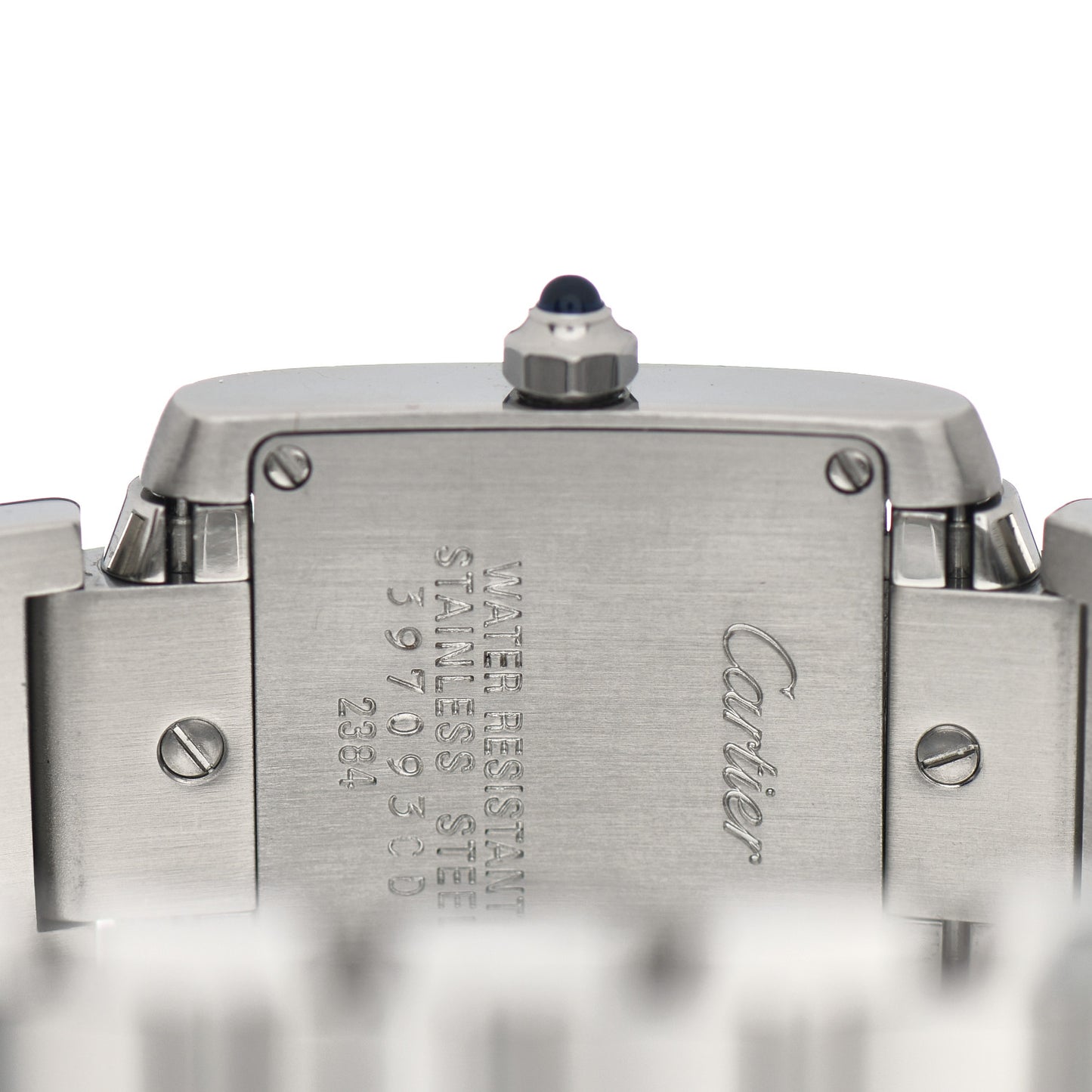Stainless Steel 20mm Tank Francaise Quartz Watch