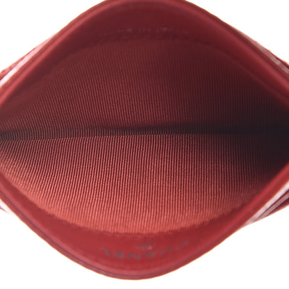Chanel Caviar Quilted Card Holder Red 5 of 9