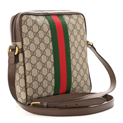 Gucci GG Supreme Monogram Web Small Ophidia Messenger Bag Brown 3 of 12