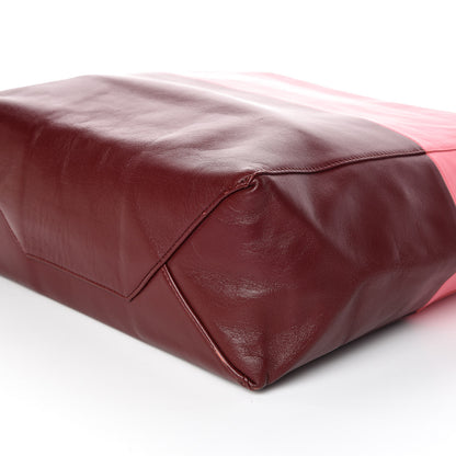Celine Smooth Lambskin Vertical Bi-Cabas Pink Rust 6 of 11