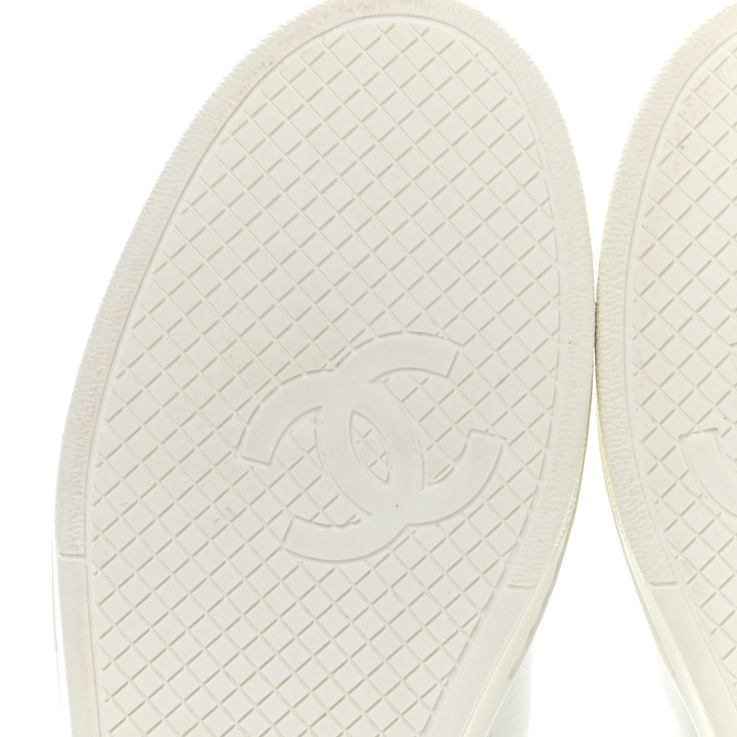 Calfskin CC Sneakers 36 White