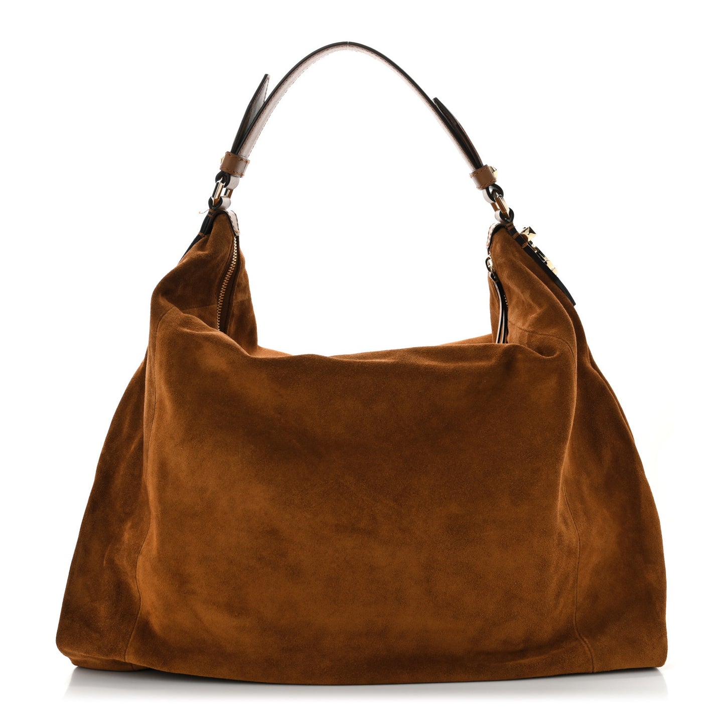 Suede Ana Hobo Bag Tan