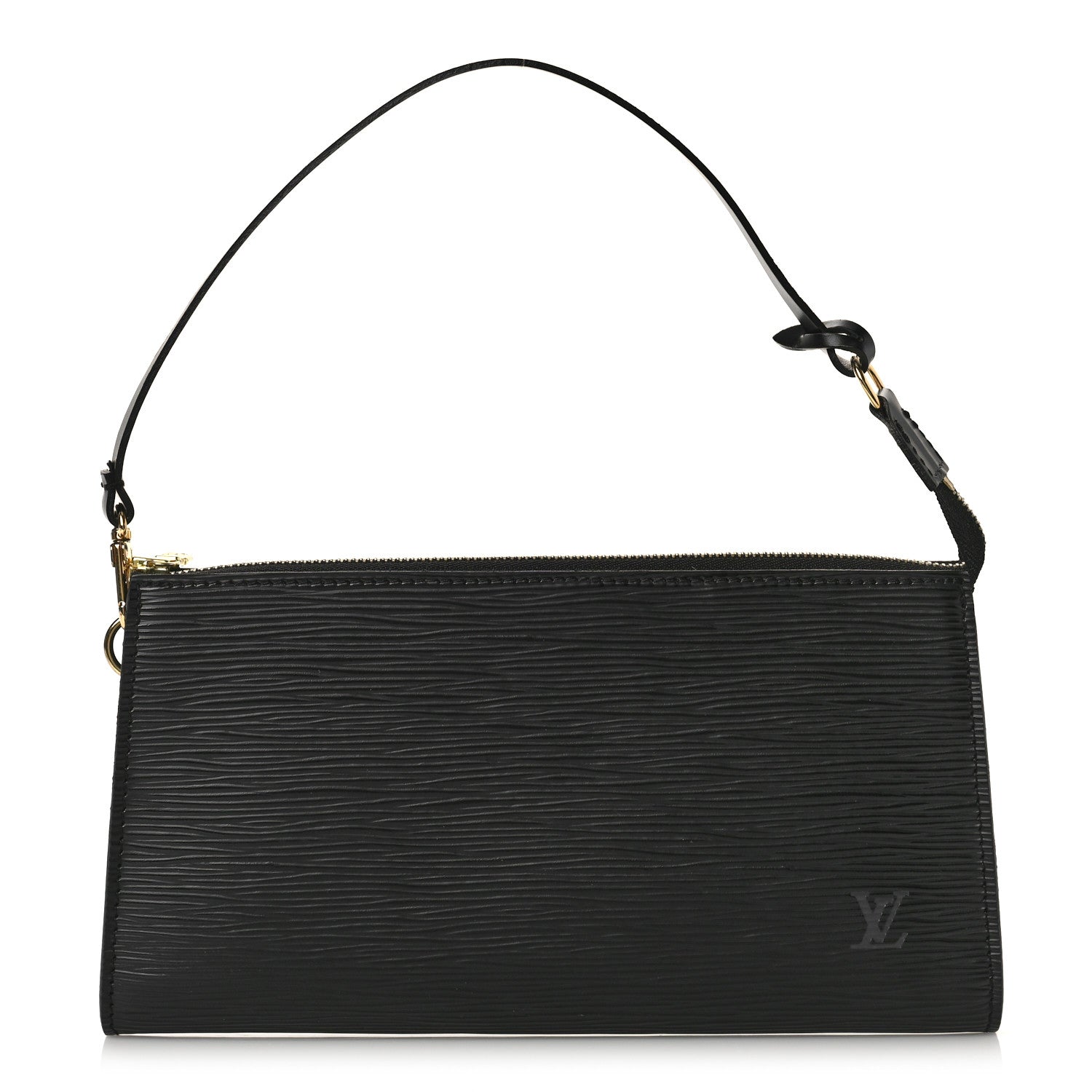Louis Vuitton Epi Pochette Accessories 24 Black 1 of 8