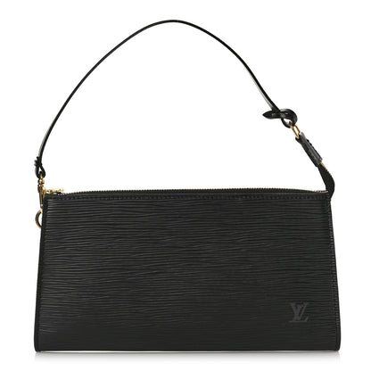 Louis Vuitton Epi Pochette Accessories 24 Black 1 of 8