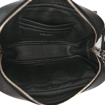 Saint Laurent Grain De Poudre Matelasse Monogram Mini Lou Camera Bag Black 5 of 10