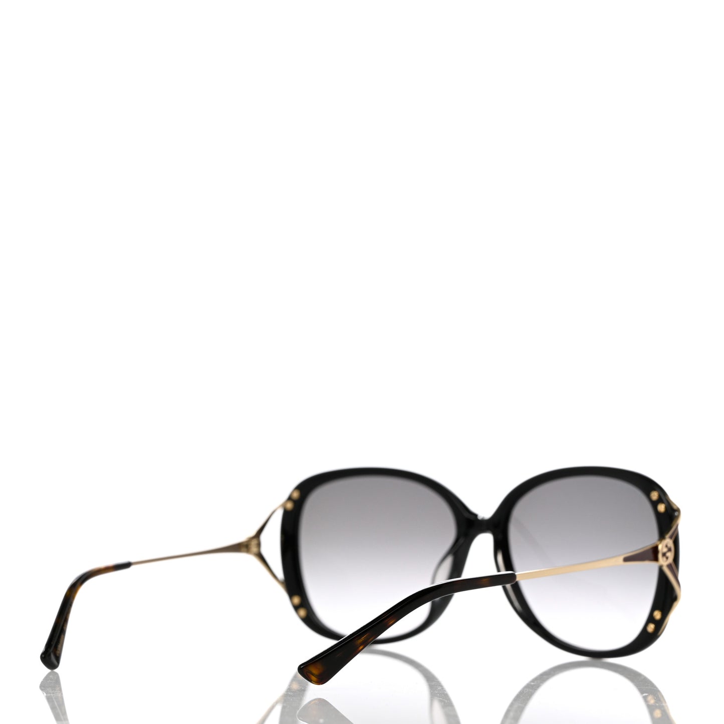 Acetate Metal Oversized Sunglasses GG0649SK Black