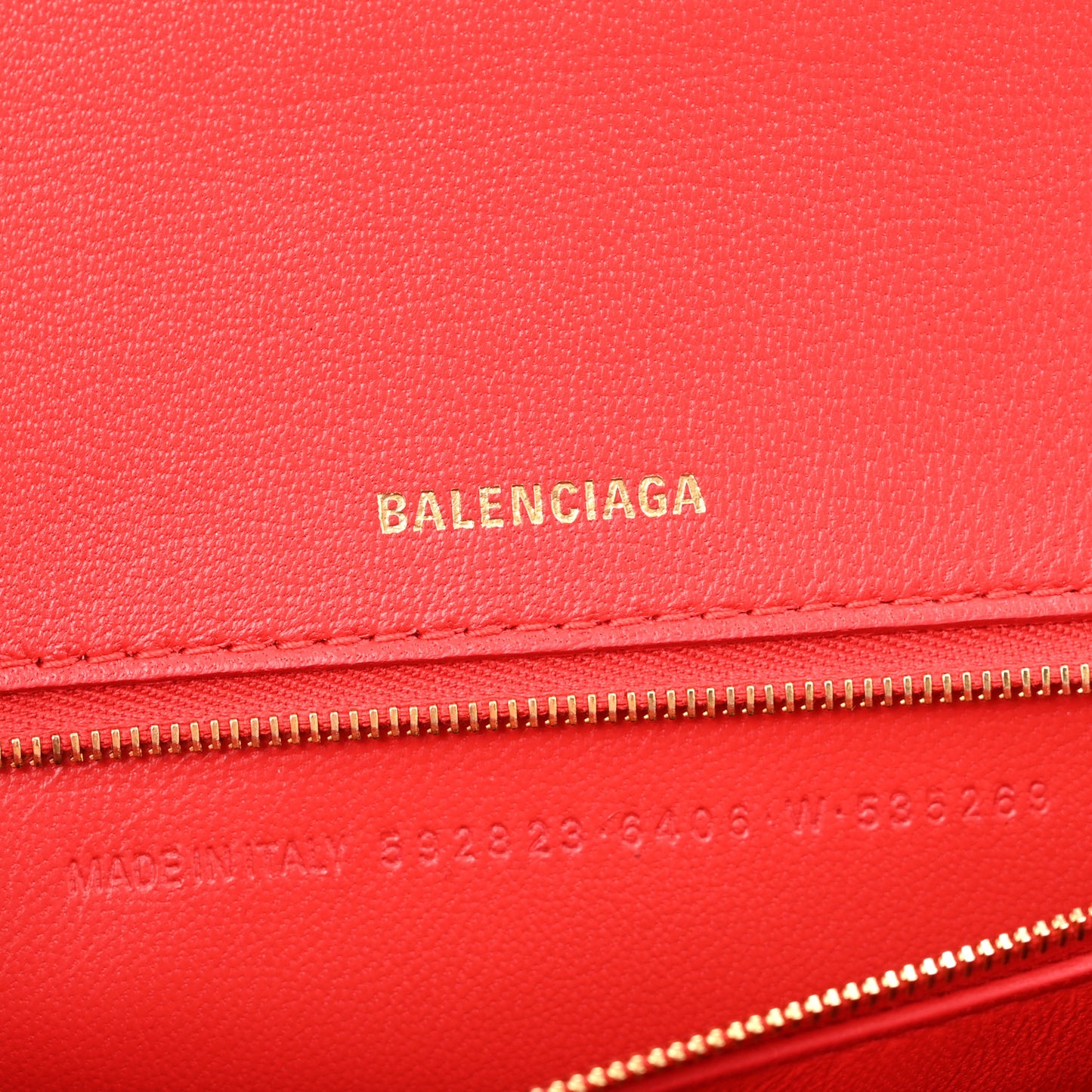 Shiny Box Calfskin Medium Hourglass Top Handle Bag Bright Red