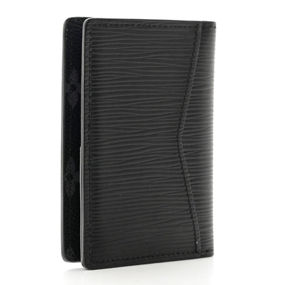 Louis Vuitton Epi Monogram Eclipse Pocket Organizer Black Blue 3 of 8