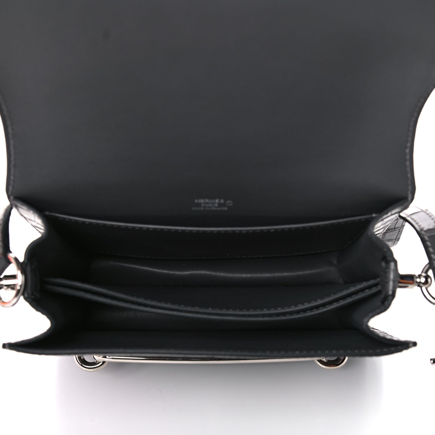 Matte Alligator Mini Sac Roulis Graphite