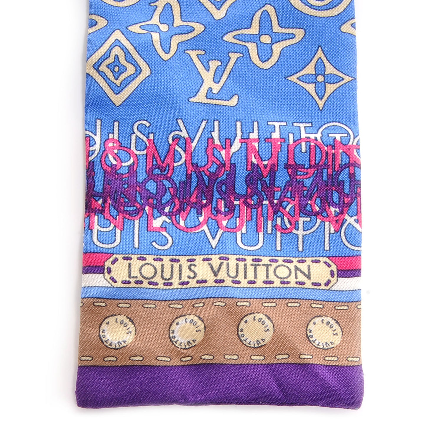 Silk Monogram Map Bandeau