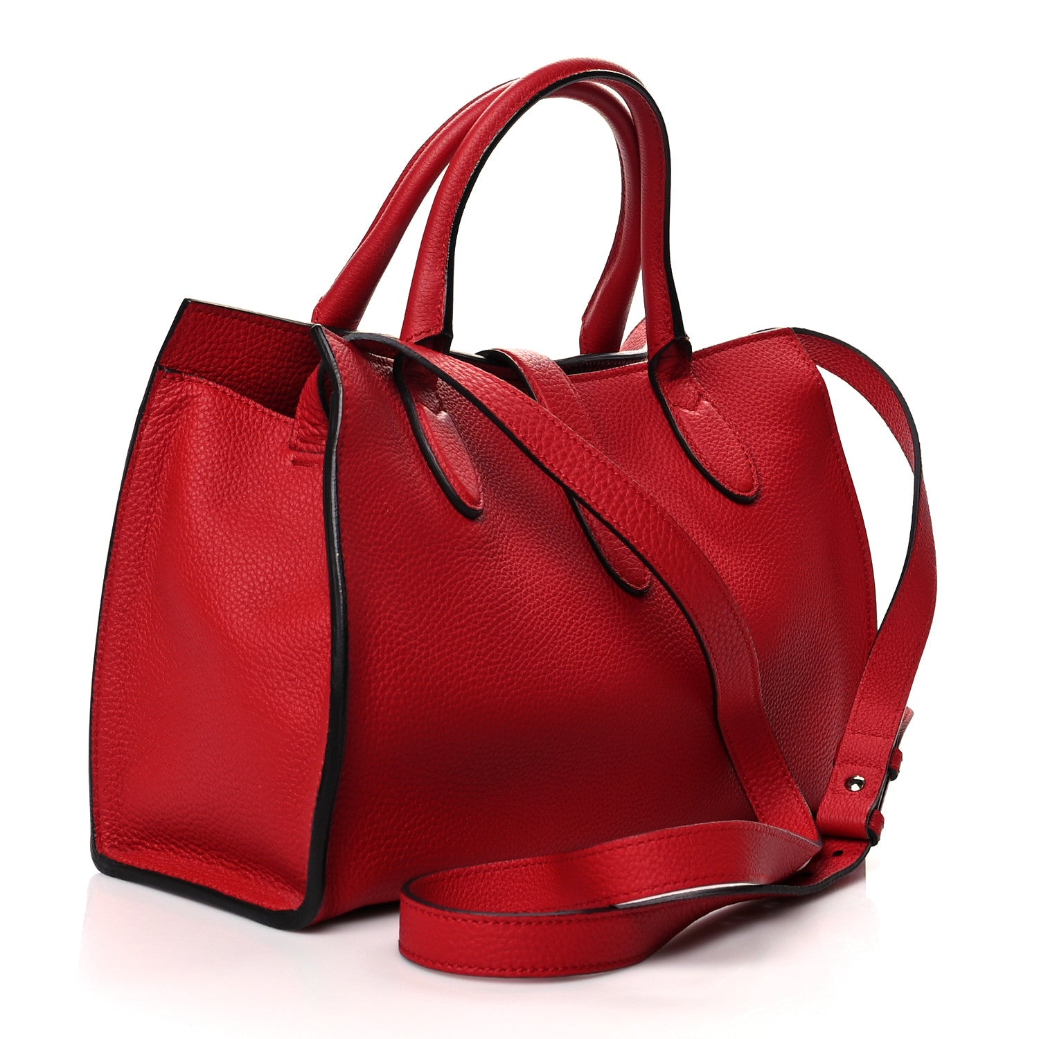 Gucci Soft Calfskin Small Jackie Top Handle Bag Hibiscus Red 3 of 10