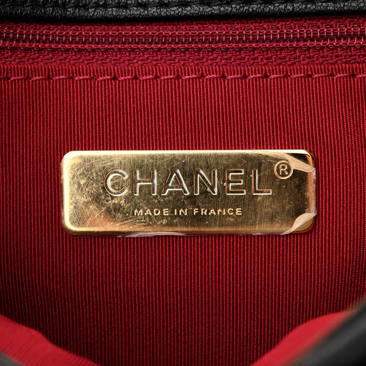 Goatskin Quilted Medium Chanel 19 Flap Black