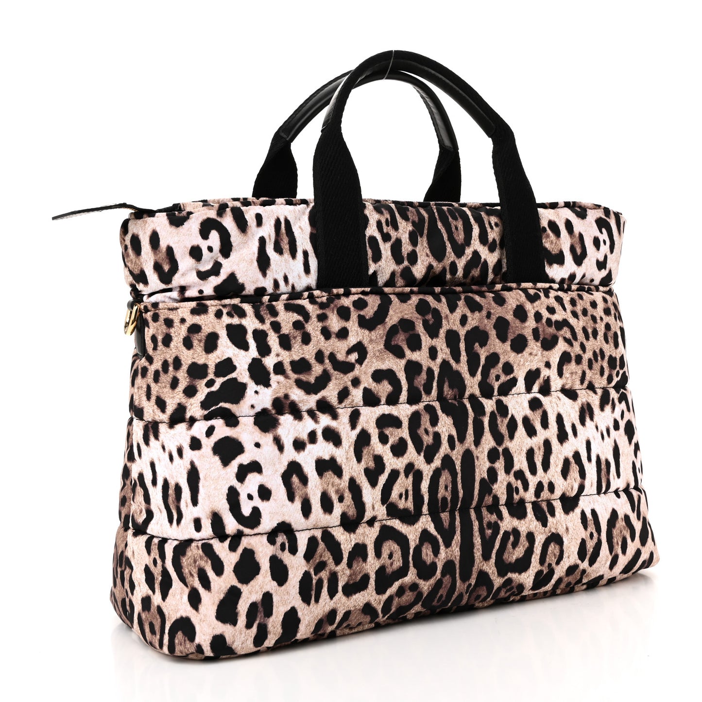 Nylon Leopard Print Changing Bag Brown