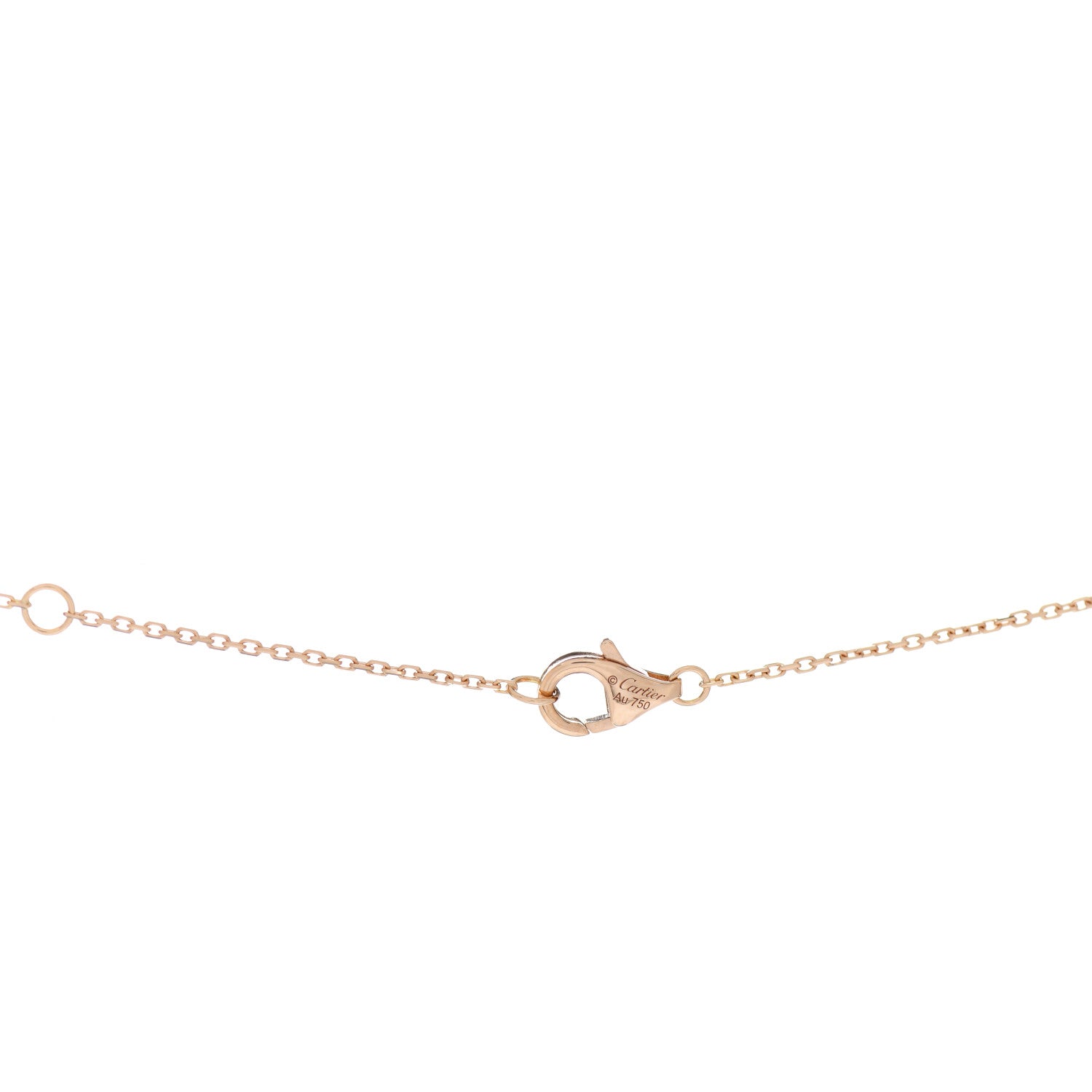 Cartier 18K Pink Gold Diamond Black Onyx XS Amulette de Cartier Pendant Necklace 4 of 5