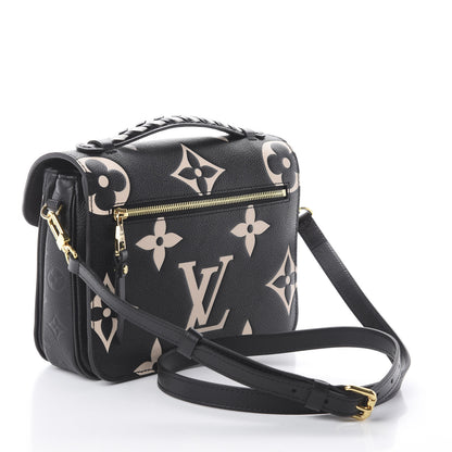 Louis Vuitton Empreinte Monogram Giant Crafty Pochette Metis Black Creme 2 of 7