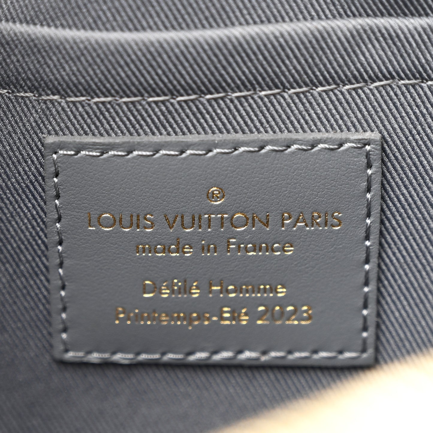 Calfskin Debossed Monogram Versailles City Keepall Dark Shadow Grey